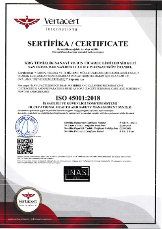 ISO 45001:2018 İş Sağlığı ve Güvenliği Yönetim Sistemi