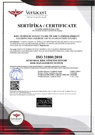 ISO 31000:2018 Kurumsal Risk Yönetim Sistemi