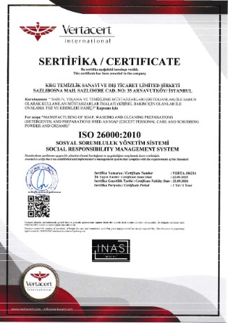 ISO 26000:2010 Sosyal Sorumluluk Yönetim Sistemi
