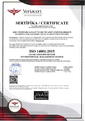 ISO 14001:2015 Çevre Yönetim Sistemi